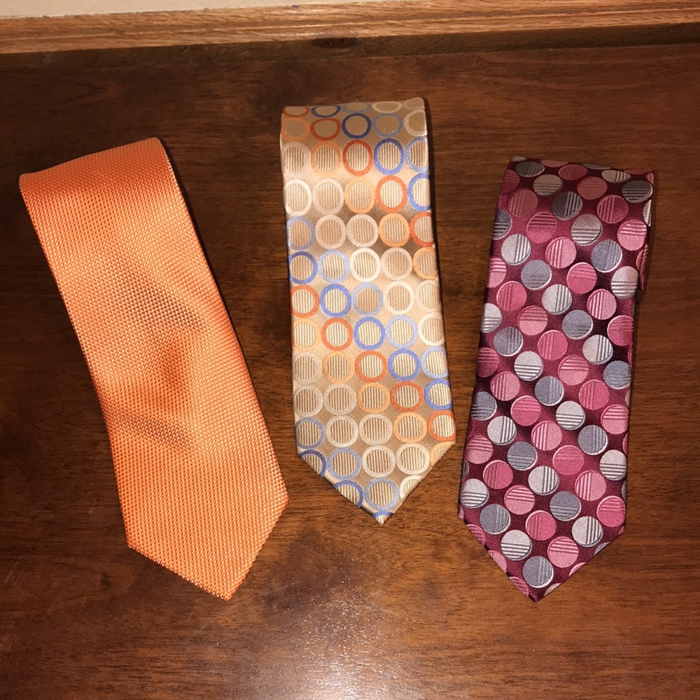 3 Michael Kors Silk Neckties, EUC!